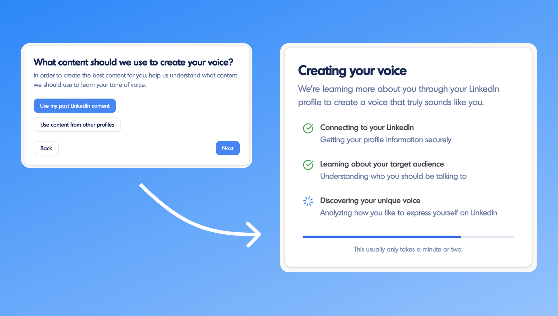 Create your LinkedIn voice on inkiro.ai